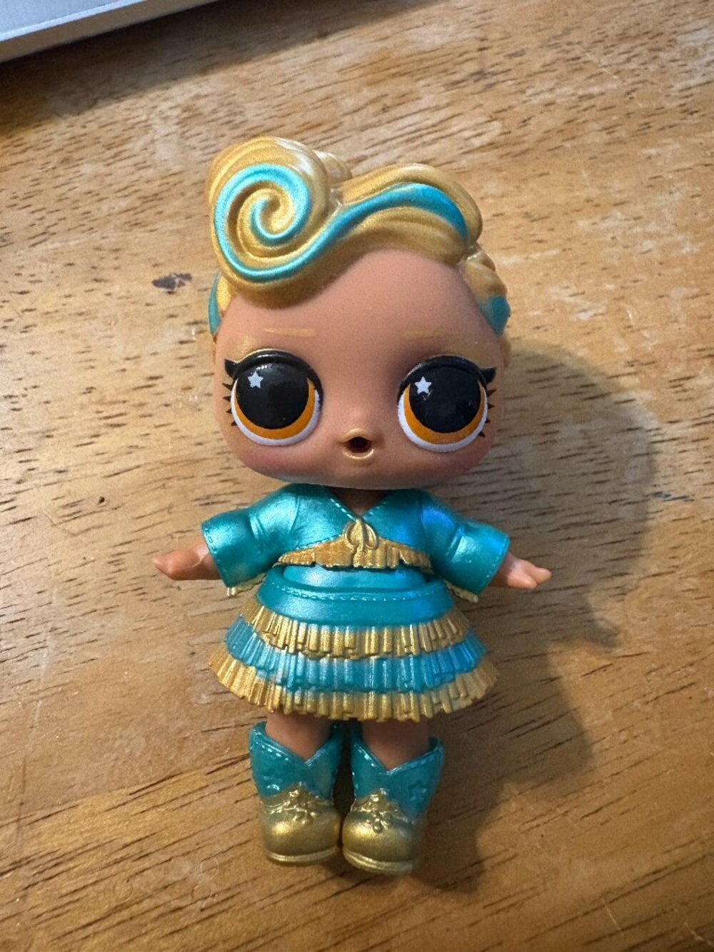 LOL Surprise Doll 24K Luxe Ultra Rare Blue Gold Outfit Boots Hair Toy